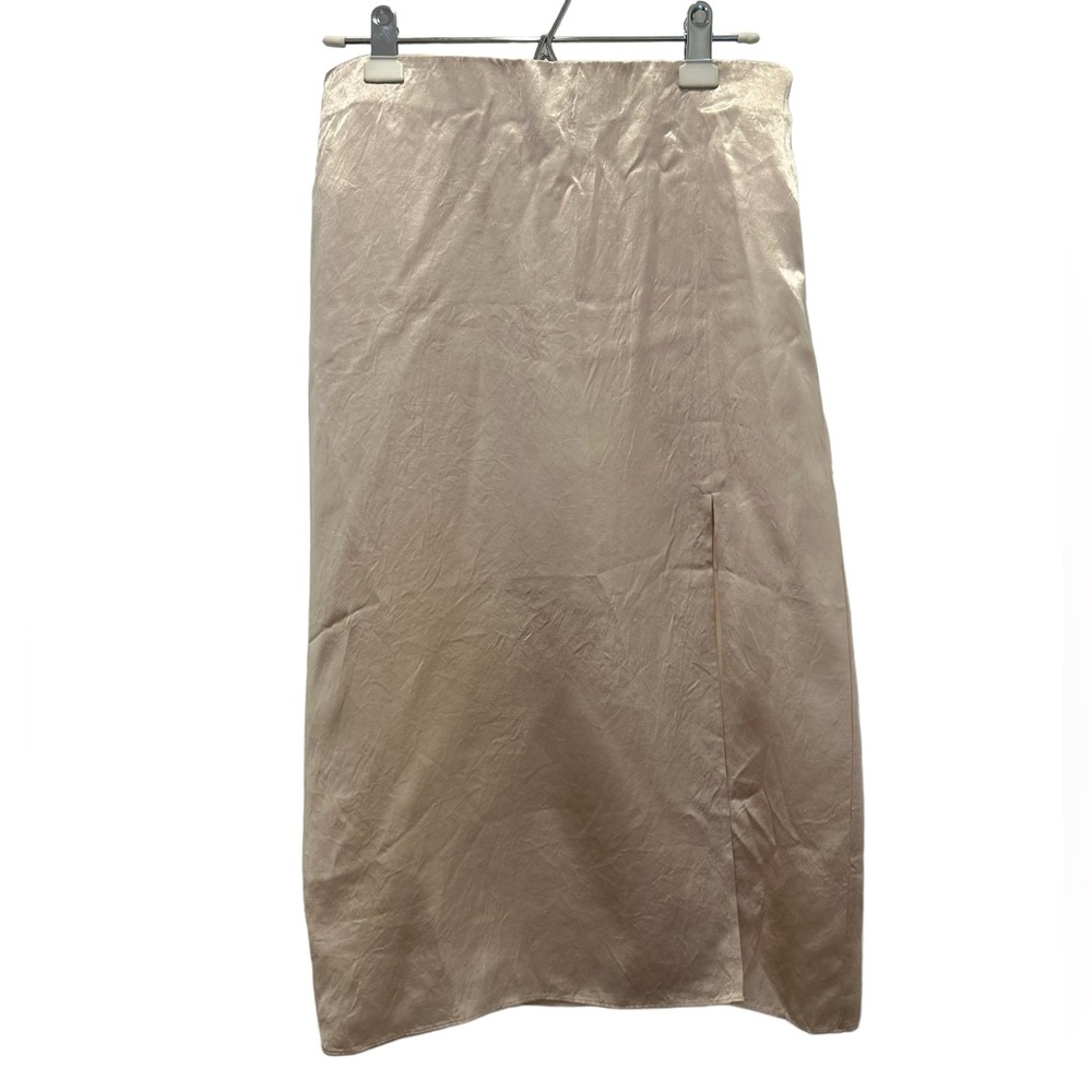 Aritizia Babaton Eames Slit Satin Skirt - Denude 10